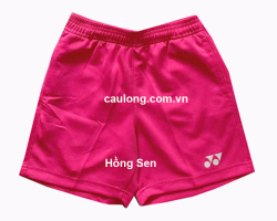 Quần Short Cầu Lông Nữ Yonex Logo Hồng Sen