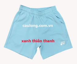 Quần Short Cầu Lông Nam Yonex Logo Xanh Thiên Thanh