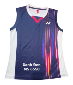 Áo Cầu Lông Nam Sát Nách Yonex Đội Tuyển Nhật Shida 6550A, Áo In Cao Cấp 2 mặt